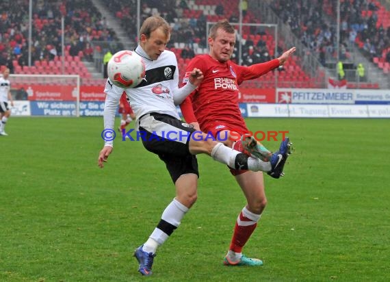 2.Bundesliag SV Sandhausen - MSV Duisburg 27.10.2012 (© Kraichgausport / Loerz)